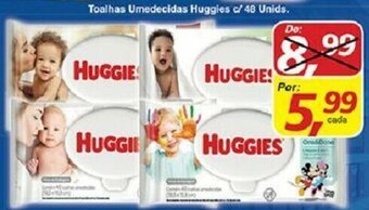 Supermercados Guanabara Toalhas Umedecidas Huggies c/48 unids. oferta