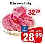 Cercadão Patinho em Bife kg oferta