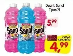 Cercadão Desinf. Sanol Tipos 2L oferta