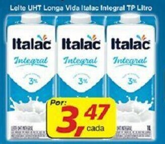 Supermercados Guanabara Leite UHT Longa Vida Italac Integral TP 1L oferta