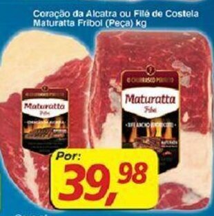 Supermercados Guanabara Coracao da Alcatra ou File de Costela Maturatta Friboi peca 1kg oferta