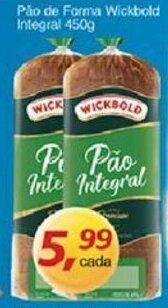 Supermercados Guanabara Pao de Forma Wickbold Integral 450g oferta
