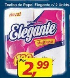 Supermercados Guanabara Toalha de Papel Elegante c/2 unids. oferta