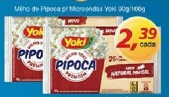 Supermercados Guanabara Milho de Pipoca p/ Microondas Yoki 90g/100g oferta