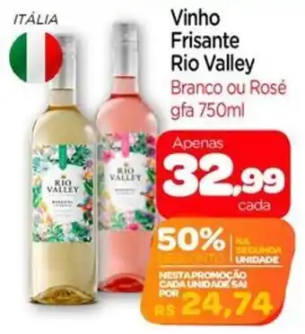 Nordestão Vinho Frisante Rio Valley oferta