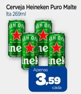 Nordestão Cerveja Heineken Puro Malte Ita 269ml oferta