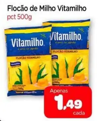 Nordestão Flocão de Milho Vitamilho pct 500g oferta
