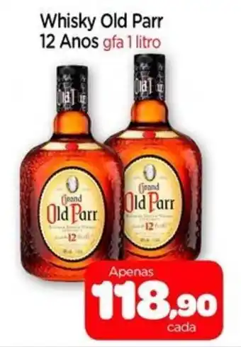 Nordestão Whisky Old Parr 12 Anos gfa 1 litro oferta