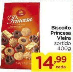 Biscoito Princesa Vieira 400g