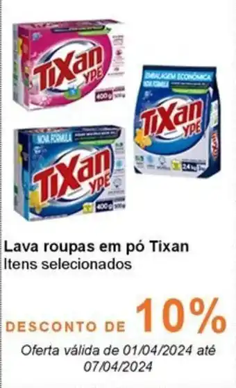 Atacadão Lava roupas em pó Tixan oferta