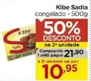 Carrefour Bairro Kibe Sadia 500g oferta