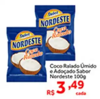 Shibata Supermercados Coco Ralado Úmido e Adoçado Sabor Nordeste 100g oferta