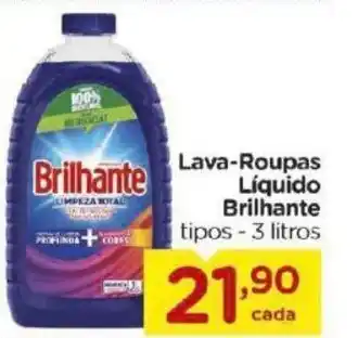Lava-Roupas Liquido Brilhante 3L