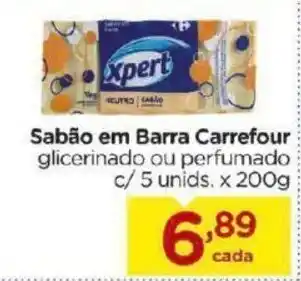 Sabao em Barra Carrefour c/5 unids. x 200g