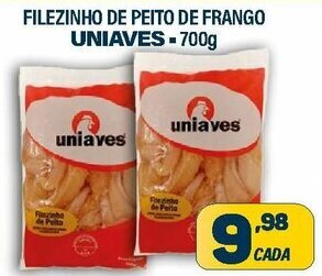 Dom Atacadista Filezinho de Peito de Frango Uniaves 700g oferta