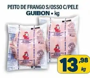 Dom Atacadista Peito de Frango s/ Osso c/ Pele Guibon 1kg oferta