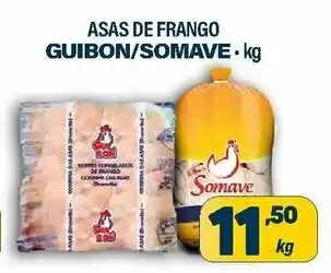 Dom Atacadista Asas de Frango Guibon/ Somave 1kg oferta