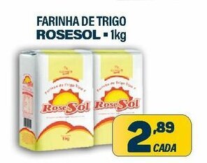Dom Atacadista Farinha de Trigo Rosesol 1kg oferta