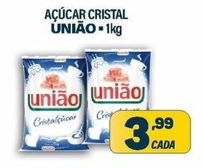 Dom Atacadista Acucar Cristal Uniao 1kg oferta