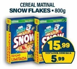 Cereal Matinal Snow Flakes 800g