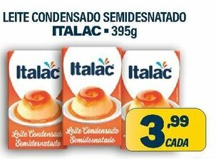 Dom Atacadista Leite Condensado Semidesnatado Italac 395g oferta
