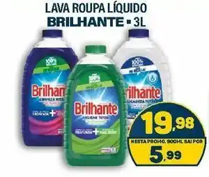 Dom Atacadista Lava Roupas Liquido Brilhante 3L oferta