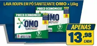 Dom Atacadista Lava roupa em po Sanitizante Omo 1.6kg oferta
