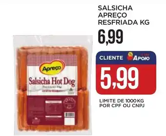 Apoio Mineiro SALSICHA APREÇO RESFRIADA KG oferta