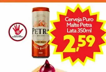Cerveja puro malte petra lata 350 ml