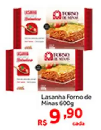 Shibata Supermercados Lasanha Forno de Minas 600g oferta