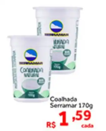 Shibata Supermercados Coalhada Serramar 170g oferta