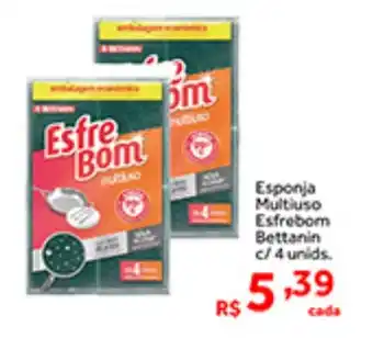 Esponja Multiuso Esfrebom Bettanin c/ 4 unids.