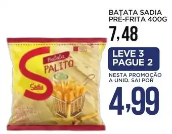 Apoio Mineiro BATATA SADIA PRÉ-FRITA 400G oferta