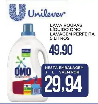 Apoio Mineiro LAVA ROUPAS LÍQUIDO OMO LAVAGEM PERFEITA 5 LITROS oferta