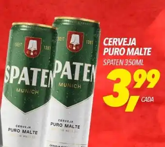 Frangolândia CERVEJA PURO MALTE SPATEN 350ML oferta