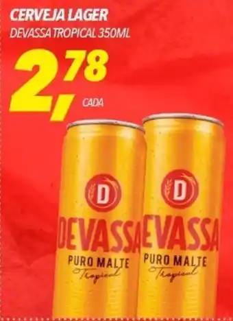 Frangolândia CERVEJA LAGER DEVASSA TROPICAL 350ML oferta
