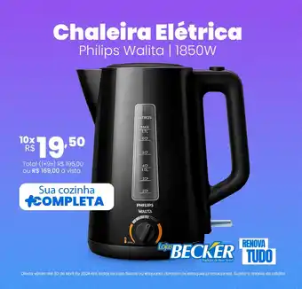 Lojas Becker Chaleira Elétrica Philips Walita | 1850W oferta