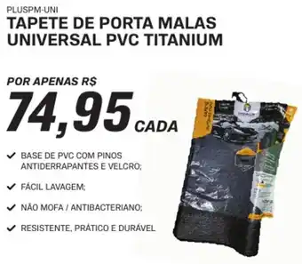 AutoZone TAPETE DE PORTA MALAS UNIVERSAL PVC TITANIUM oferta