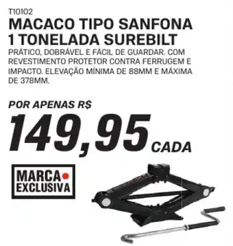 AutoZone MACACO TIPO SANFONA 1 TONELADA SUREBILT oferta