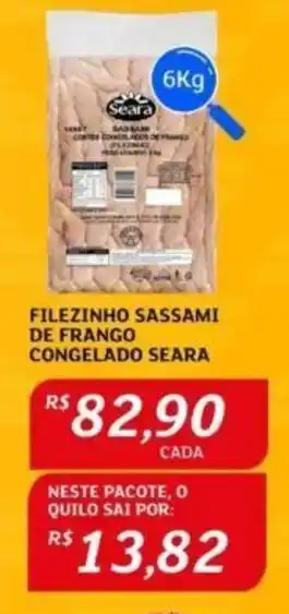 Assaí Atacadista FILEZINHO SASSAMI DE FRANGO CONGELADO SEARA oferta