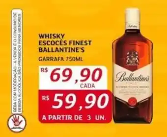 Assaí Atacadista WHISKY ESCOCÉS FINEST BALLANTINE'S GARRAFA 750ML oferta