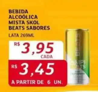 Assaí Atacadista BEBIDA ALCOÓLICA MISTA SKOL BEATS SABORES LATA 269ML oferta