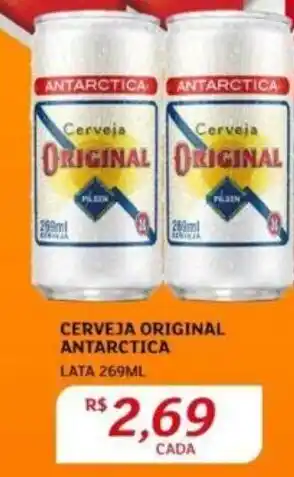 Assaí Atacadista CERVEJA ORIGINAL ANTARCTICA LATA 269ML oferta