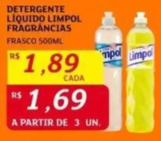 Assaí Atacadista DETERGENTE LIQUIDO LIMPOL FRAGRANCIAS FRASCO 500ML oferta