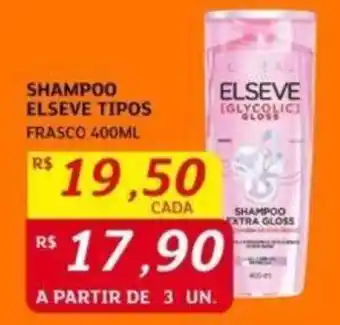 Assaí Atacadista SHAMPOO ELSEVE TIPOS FRASCO 400ML oferta