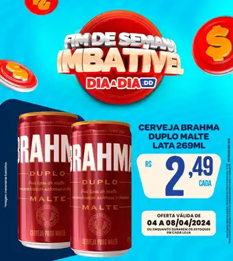 Atacadão Dia a Dia CERVEJA BRAHMA DUPLO MALTE LATA 269ML oferta