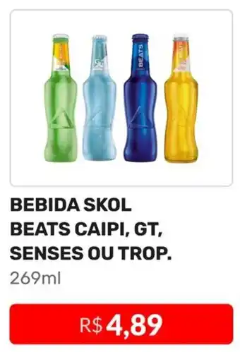Higa Atacado BEBIDA SKOL BEATS CAIPI, GT, SENSES OU TROP. 269ml oferta