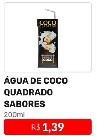 Higa Atacado ÁGUA DE COCO QUADRADO SABORES 200ml oferta