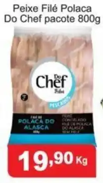 Calvo Atacadista Peixe File Polaca do Chef pacote 800g oferta