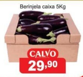 Calvo Atacadista Berinjela caixa 5kg oferta